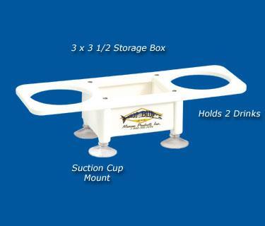 Double Drinks Holder with Storage Box