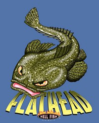 Mens - Hell Fish Flathead on Ocean