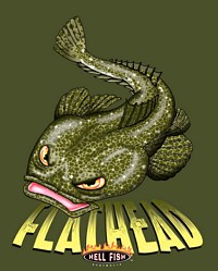 Mens - Hell Fish Flathead on Olive